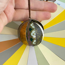 Load image into Gallery viewer, Golden Globe Pendant Tin Necklace