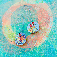 Load image into Gallery viewer, Orange &amp; Yellow Blossoms Medium Basin Earrings