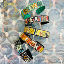 Load image into Gallery viewer, BREATHE Upcycled Tesserae Tin Cuff