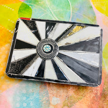 Load image into Gallery viewer, Spirograph Retro Starburst Tin Belt Buckle