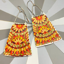 Load image into Gallery viewer, Vintage Mosaic Tin Earrings