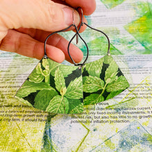 Load image into Gallery viewer, Minty Big Wide Fan Earrings