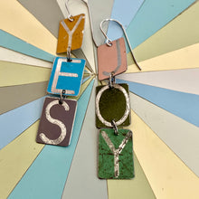 Load image into Gallery viewer, YES to JOY Tin Earrings |  Various Colors