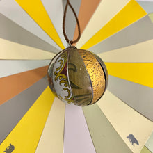 Load image into Gallery viewer, Golden Globe Pendant Tin Necklace