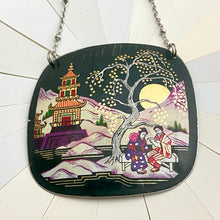 Load image into Gallery viewer, Pagoda Landscape Tin Necklace