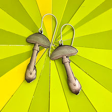 Load image into Gallery viewer, Pale Seafoam Capped Mushroom Earrings