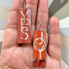 Load image into Gallery viewer, YES to JOY Sigil Tin Earrings