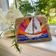 Load image into Gallery viewer, Unerringly I Rush Upcycled Tin Wall Art