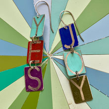 Load image into Gallery viewer, YES to JOY Tin Earrings |  Various Colors