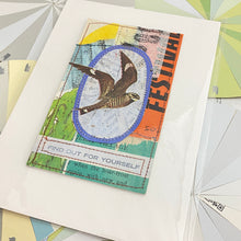 Load image into Gallery viewer, Find Out For Yourself   |  Small Sewn Paper Collage