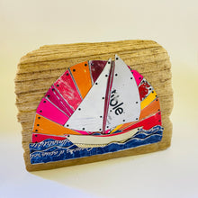 Load image into Gallery viewer, Unerringly I Rush Upcycled Tin Wall Art