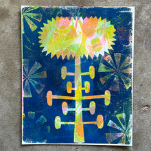 Load image into Gallery viewer, Fantastical Botanicals VIII   |  Original Gelatin Monoprint