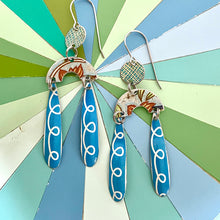 Load image into Gallery viewer, Loop de Loop Mini Rainbow Tin Earrings