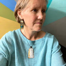 Load image into Gallery viewer, Reversible Shamanic Tin Rattle Necklace