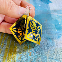 Load image into Gallery viewer, Golden Diamonds Tin Earrings