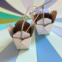 Load image into Gallery viewer, Noodle Box Upcycled Tin Earrings