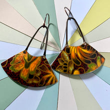 Load image into Gallery viewer, Autumn Hues Fan Earrings