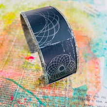 Load image into Gallery viewer, Spirography Upcycled Tesserae Tin Cuff