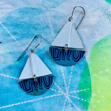 Load image into Gallery viewer, Edgeworth Upcycled Tin Sailboat Earrings