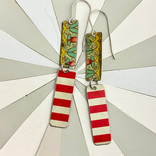Load image into Gallery viewer, Floral &amp; Stripes Earrings