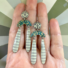Load image into Gallery viewer, Blueberry and Creams Mini Rainbow Tin Earrings