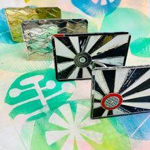 Load image into Gallery viewer, Spirograph Retro Starburst Tin Belt Buckle