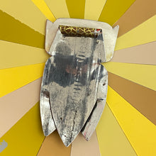 Load image into Gallery viewer, Quirky Owl VII Upcycled Tin Brooch and Pendant