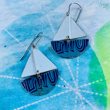 Load image into Gallery viewer, Edgeworth Upcycled Tin Sailboat Earrings