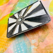 Load image into Gallery viewer, Spirograph Retro Starburst Tin Belt Buckle