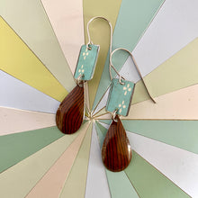 Load image into Gallery viewer, Aqua and Wood Grain Tin Drops