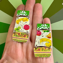 Load image into Gallery viewer, Pineapple Rings Juju Tin Earrings