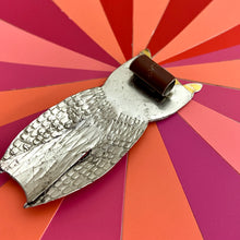 Load image into Gallery viewer, Quirky Owl X Upcycled Tin Brooch &amp; Pendant