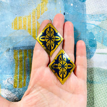 Load image into Gallery viewer, Golden Diamonds Tin Earrings