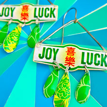 Load image into Gallery viewer, Joy Luck Chandelier Tin Earrings