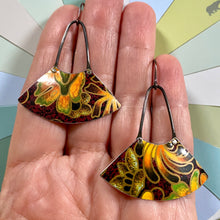 Load image into Gallery viewer, Autumn Hues Fan Earrings