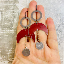 Load image into Gallery viewer, Moon Phases Zero Waste Tin Earrings