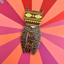 Load image into Gallery viewer, Quirky Owl X Upcycled Tin Brooch &amp; Pendant