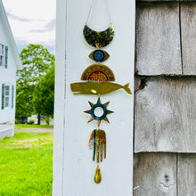 Load image into Gallery viewer, Golden Whale Talisman Wall Hanging