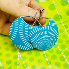Load image into Gallery viewer, Concentric Circles Upcycled Tin Earrings