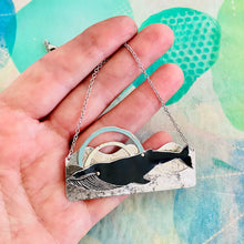 Load image into Gallery viewer, Midnight Humpback Upcycled Tin Necklace