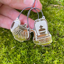 Load image into Gallery viewer, Fancy Teapots II Upcycled Tin Earrings