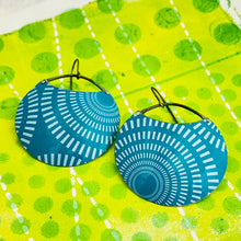 Load image into Gallery viewer, Concentric Circles Upcycled Tin Earrings