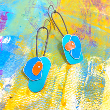 Load image into Gallery viewer, Abstraction III Upcycled Tin Earrings