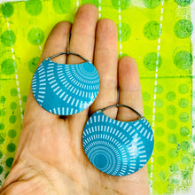Load image into Gallery viewer, Concentric Circles Upcycled Tin Earrings