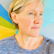 Load image into Gallery viewer, Abstraction III Upcycled Tin Earrings