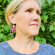 Load image into Gallery viewer, Golden Wheel Upcycled Tin Earrings