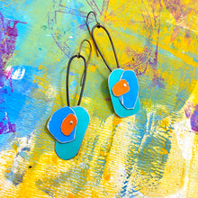 Load image into Gallery viewer, Abstraction III Upcycled Tin Earrings