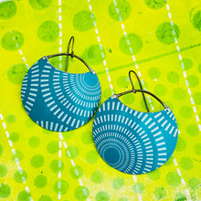 Load image into Gallery viewer, Concentric Circles Upcycled Tin Earrings