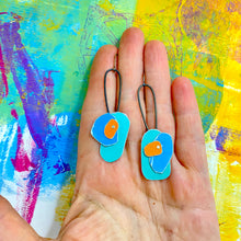 Load image into Gallery viewer, Abstraction III Upcycled Tin Earrings