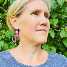 Load image into Gallery viewer, Gold &amp; Midnight Upcycled Tin Earrings